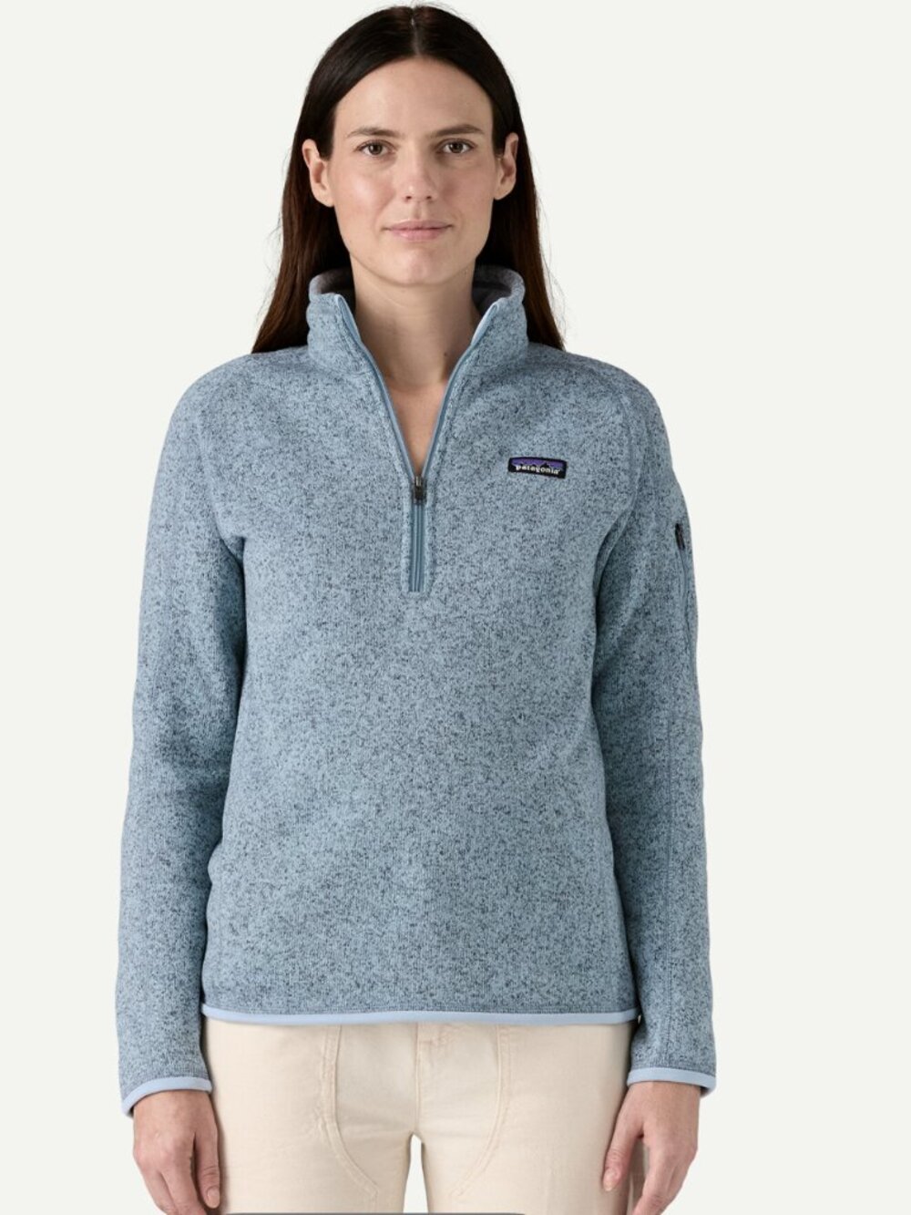 Patagonia Women's Better Sweater® 1/4-Zip Fleece in Fleck Blue - Size Medium